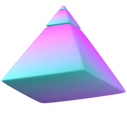 Decorative object pyramid